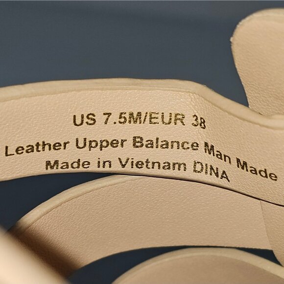 Sam Edelman Dina Fisherman Mule Womens 7.5 Metallic Gold Leather Slide Sandal - Picture 12 of 13